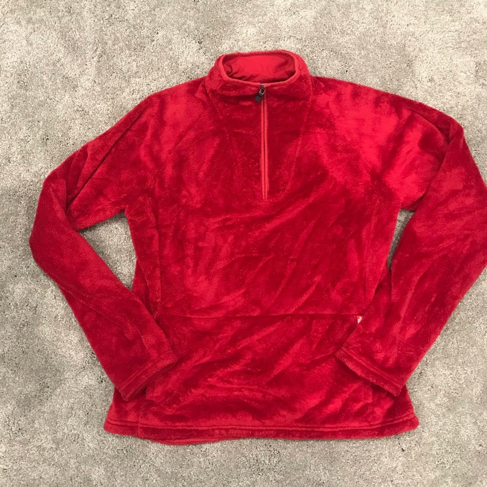 Fuzzy NorthFace quarter zip